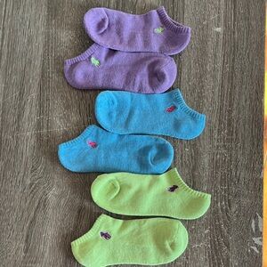 Polo by Ralph Lauren Women's Ankle Socks - Purple, Blue, Green